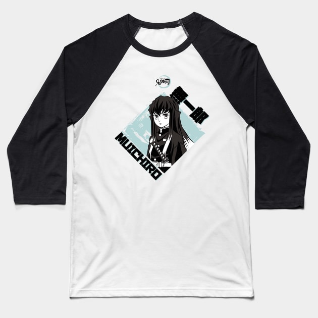 DEMON SLAYER: MUICHIRO TOKITO Baseball T-Shirt by FunGangStore